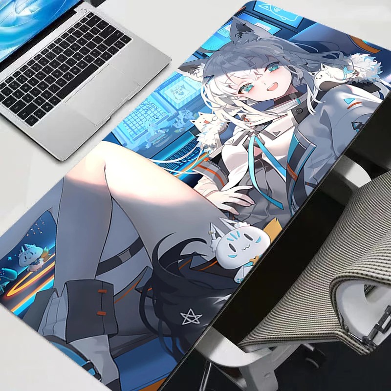 Office Tech Background - Anime Mouse Pad Gamer XXL Klavye
