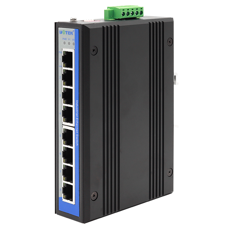 Ethernet Switch 8 Port - UOTEK 8 Port Yönetilmeyen Gigabit POE