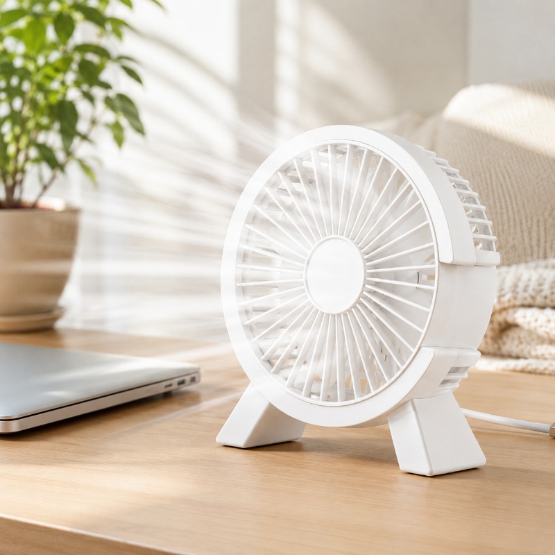 Home Office Tech Gadgets - Mini USB şarj edilebilir masa fanı