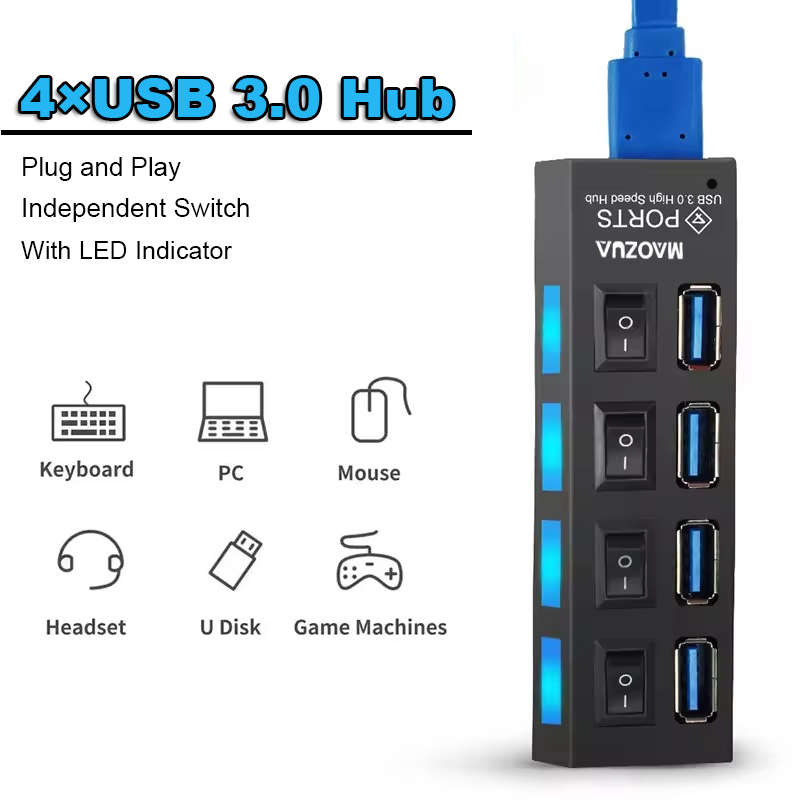 Multi Port Usb Hub - Yüksek Hızlı 4 Portlu USB HUB
