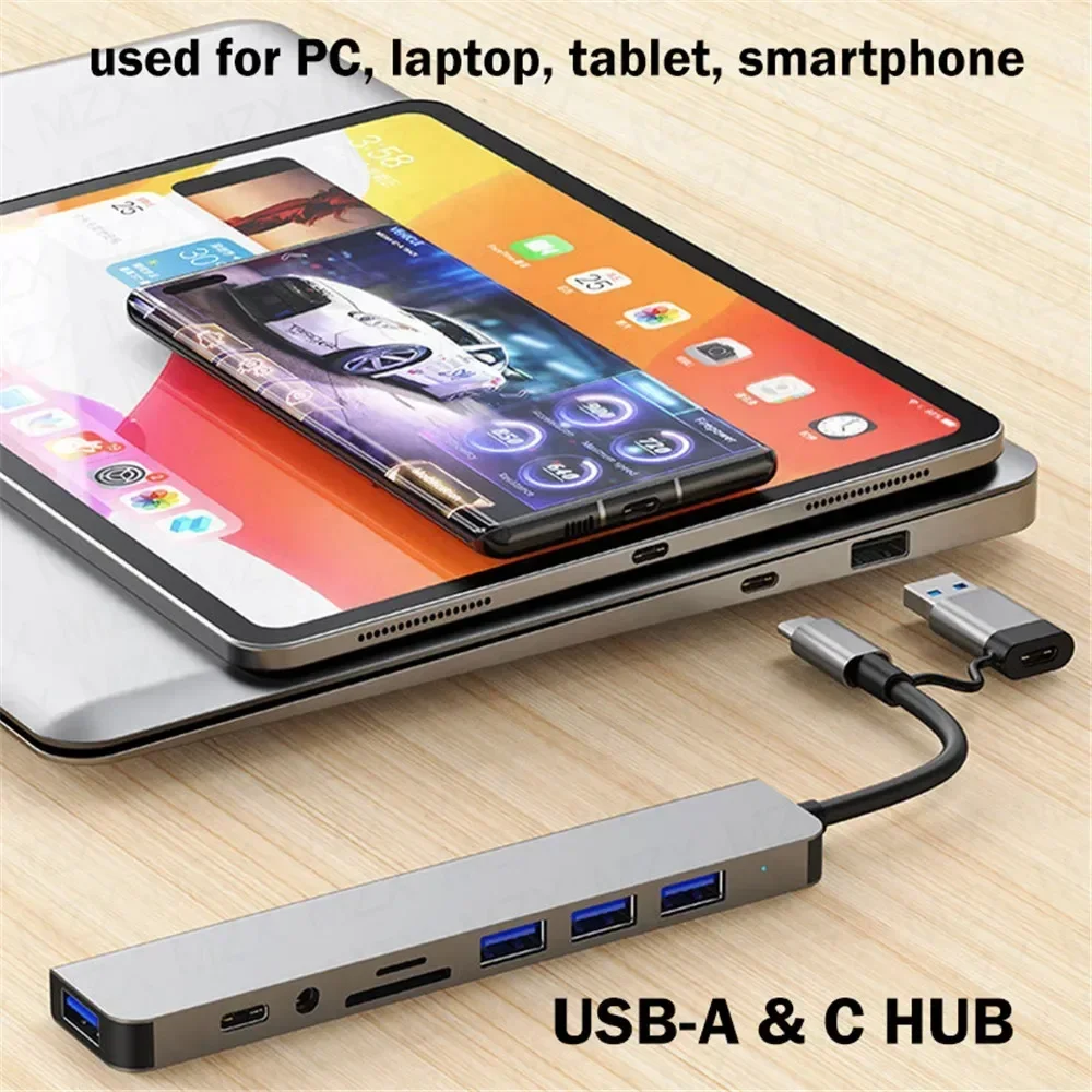 Multi Port Usb Hub - 8'i 1 arada USB C Hub