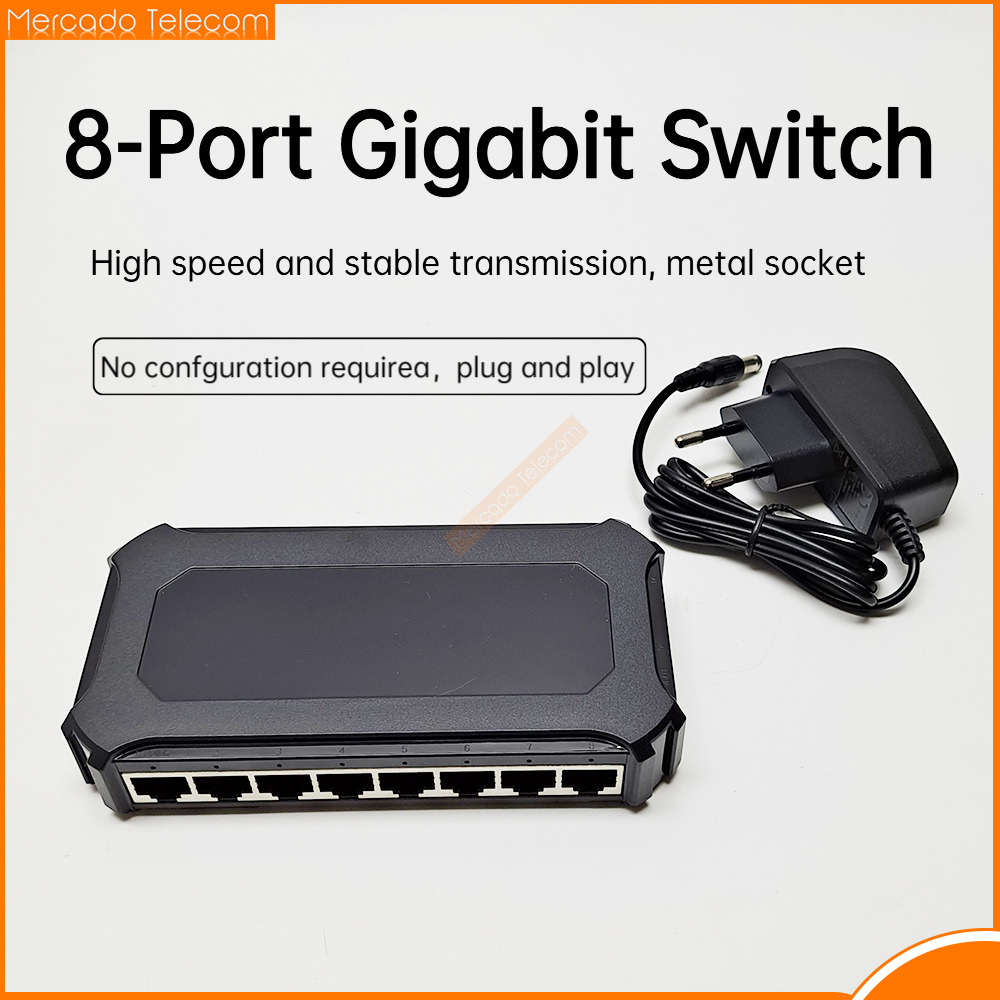 Ethernet Switch 8 Port - 8 Portlu Gigabit Switch Ethernet Switch