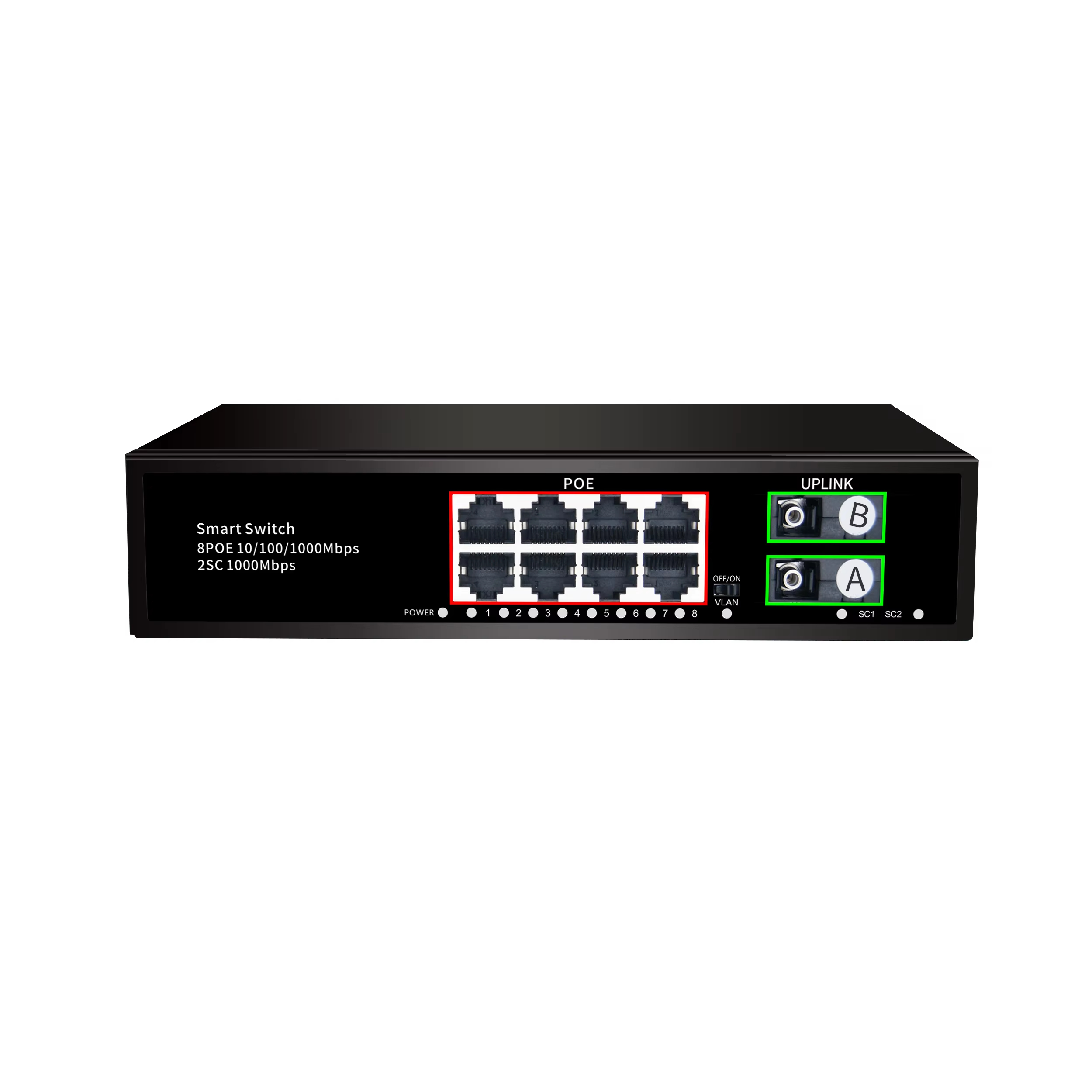 Ethernet Switch 8 Port - ODM ve OEM Gigabit Ethernet 8