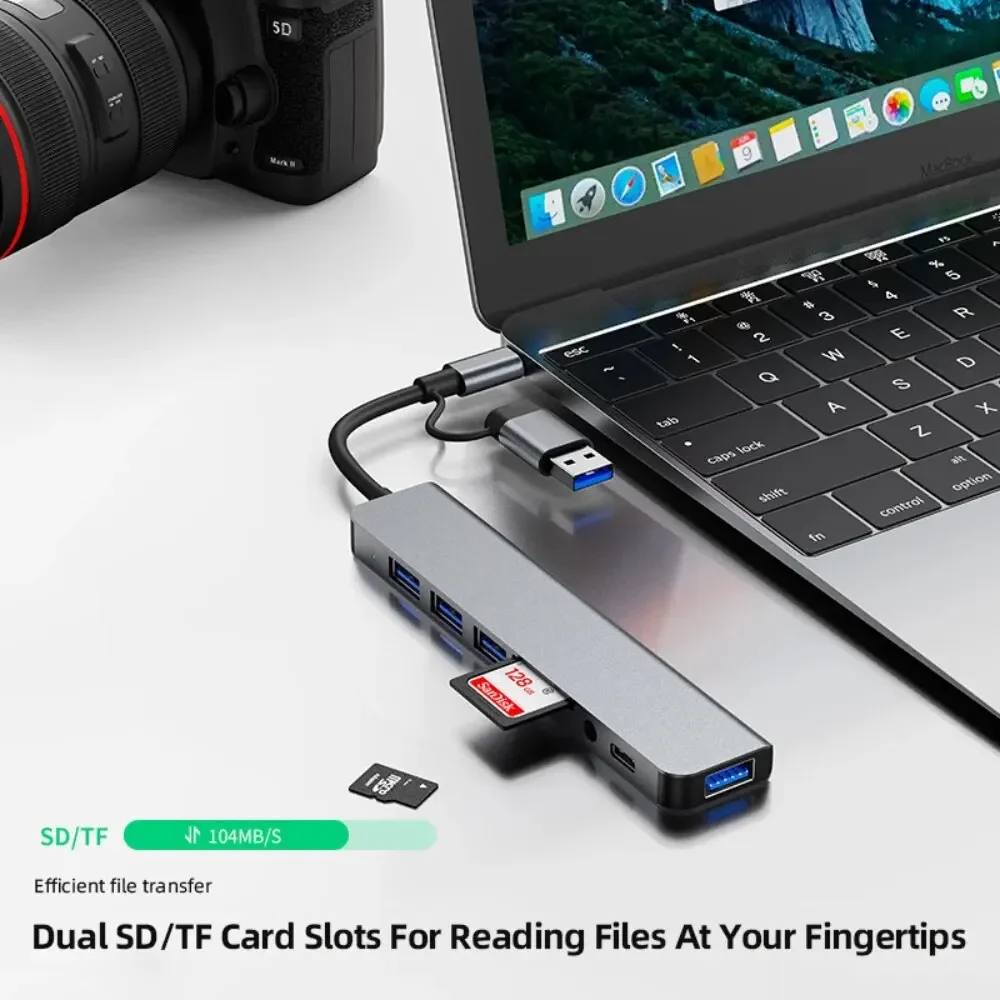 8'i 2 USB-C Hub 3.0 SD/TF Kart - Multi Port Usb Hub incelemesi ve fiyatı