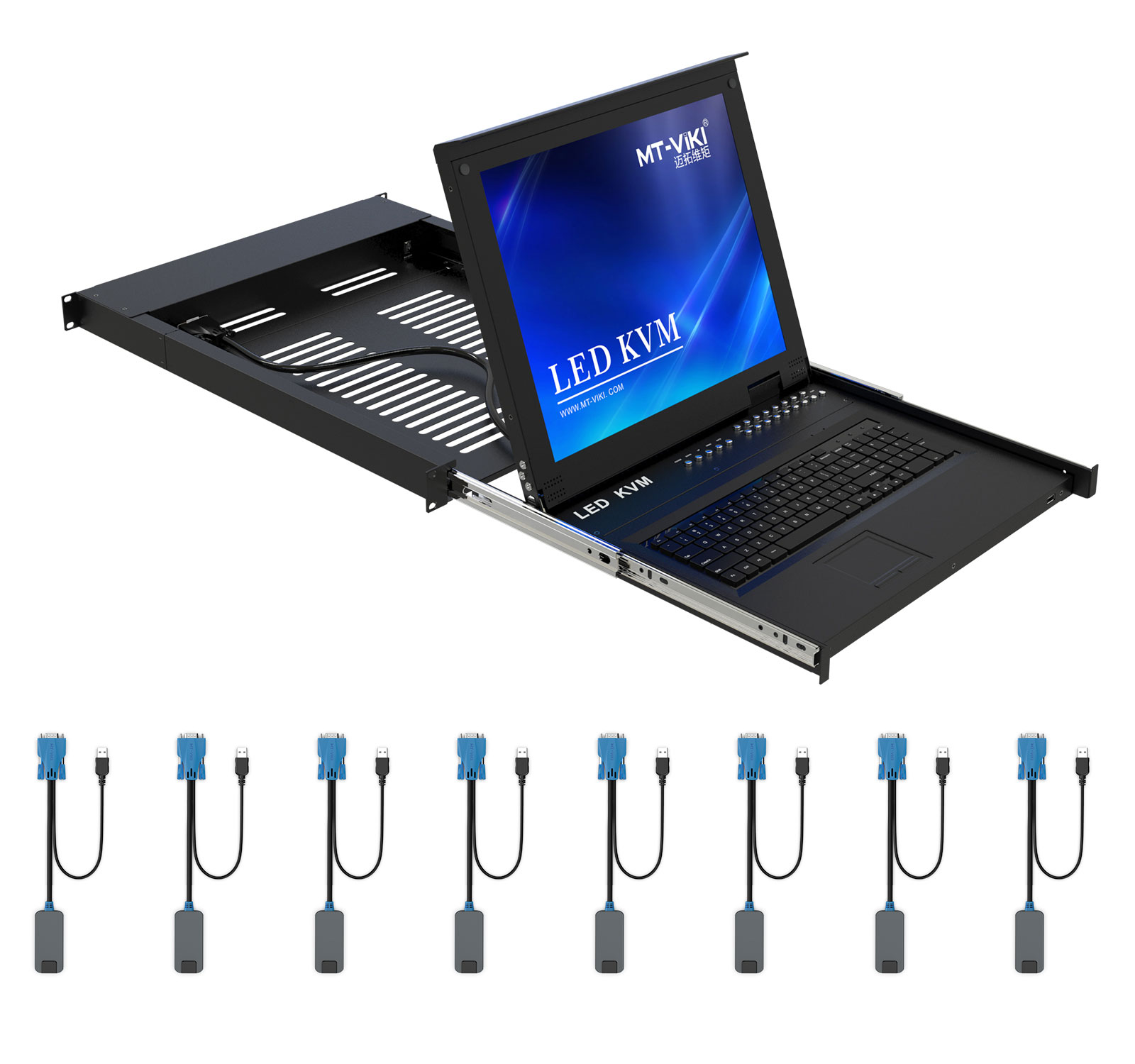 17 inç LED KVM Switch 8 Port V - Ethernet Switch 8 Port incelemesi ve fiyatı