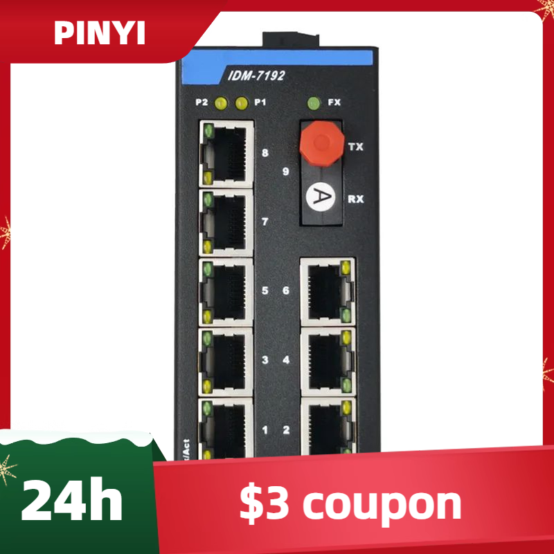 IDM-7192-FC1 DIN Ray 9 Bağlant - Ethernet Switch 8 Port incelemesi ve fiyatı