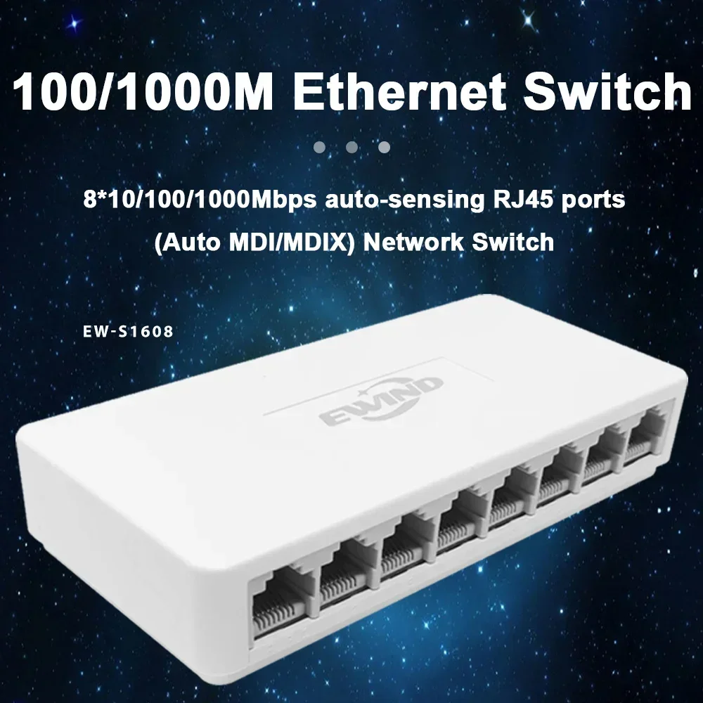 Yeni 10/100/1000 Mbps Ethernet - Ethernet Switch 8 Port incelemesi ve fiyatı