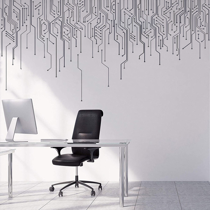 Bilgisayar IT dekor, devre duv - Office Tech Essentials incelemesi ve fiyatı