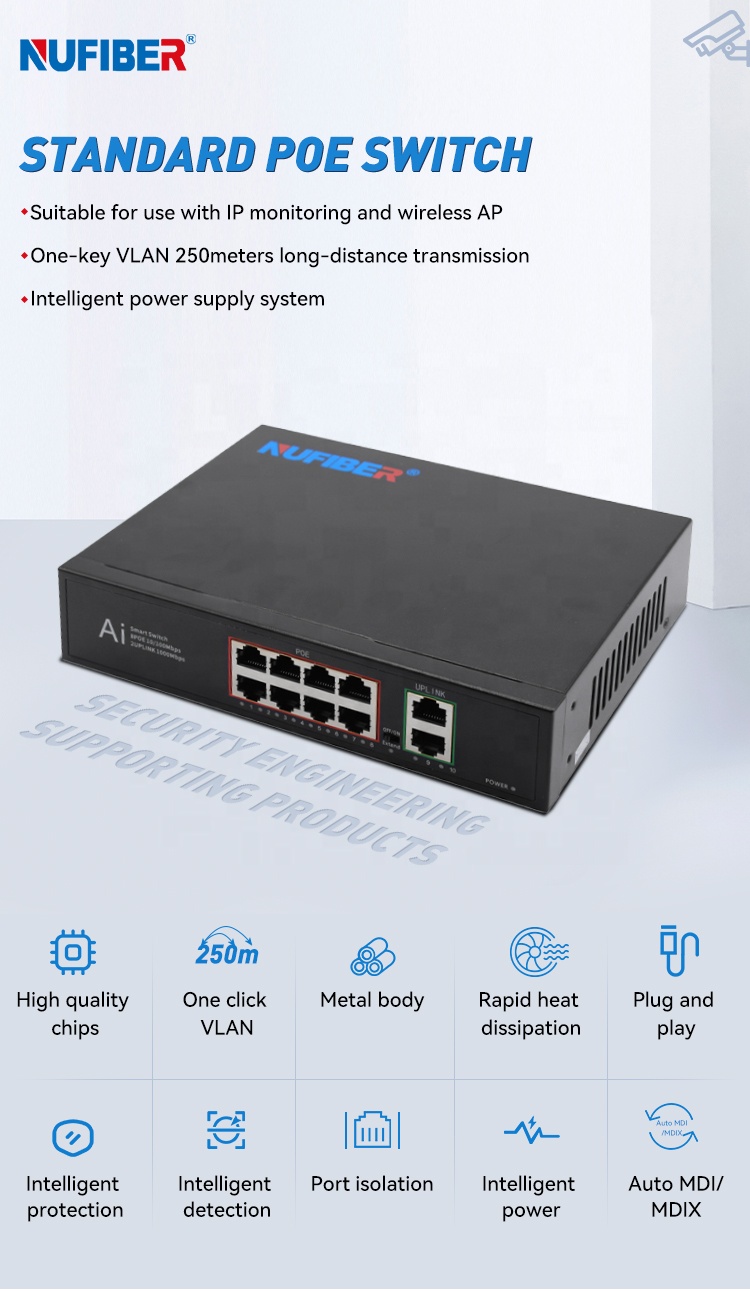 ODM ve OEM Gigabit Ethernet 8  - Ethernet Switch 8 Port incelemesi ve fiyatı